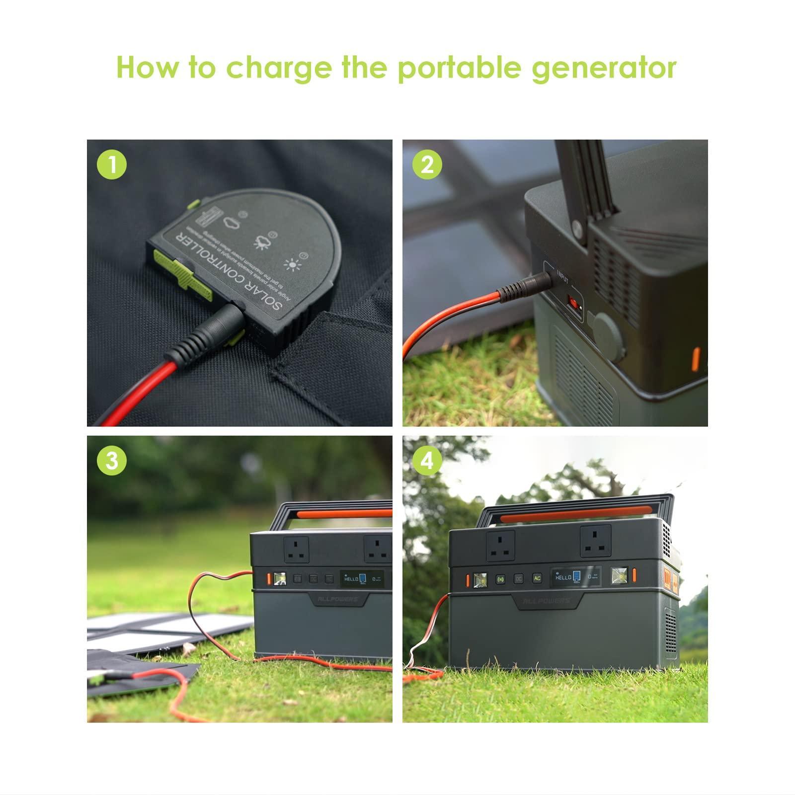 ALLPOWERS Solar Generator Kit 700W (S700 + SP012 100W Solar Panel)