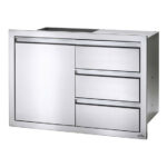 Napoleon Stainless Steel Built In Door and Drawer Combo - BI-3624-1D3DR
