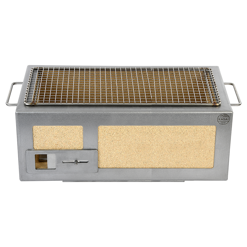Medium Long Kasai Konro Grill with Stainless Steel Frame - Image 6