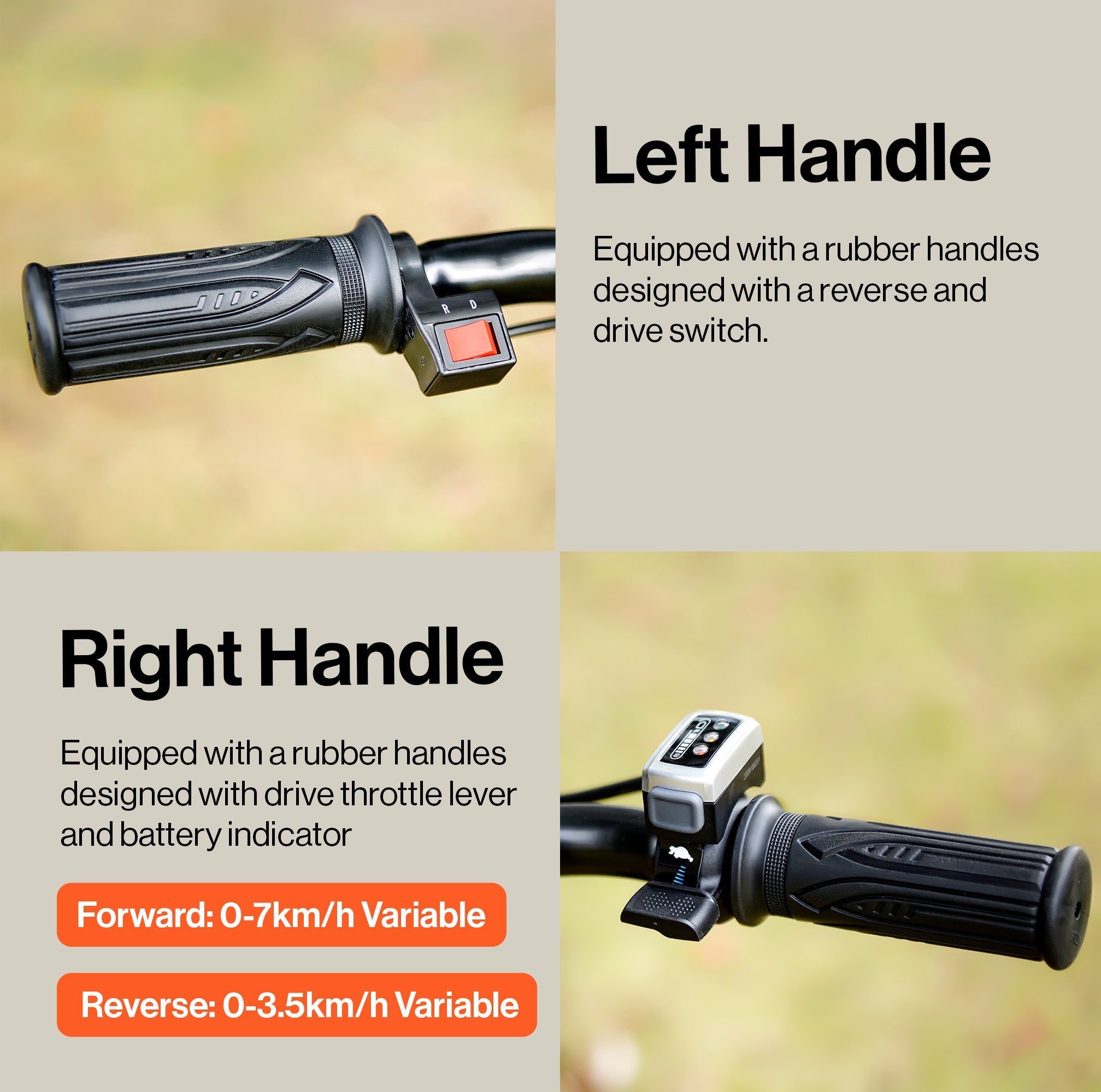 SuperHandy Utility Service Cart Power Wagon Wheelbarrow Electric 48V DC Li-Ion Powered 500Lbs Load and 1000Lbs+ Hauling Capacity Farm and Garden All Purpose Modular Cargo Bed