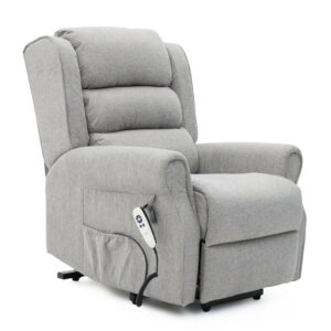 Dorchester Dual Motor Riser Recliner - Grey Chenille Fabric